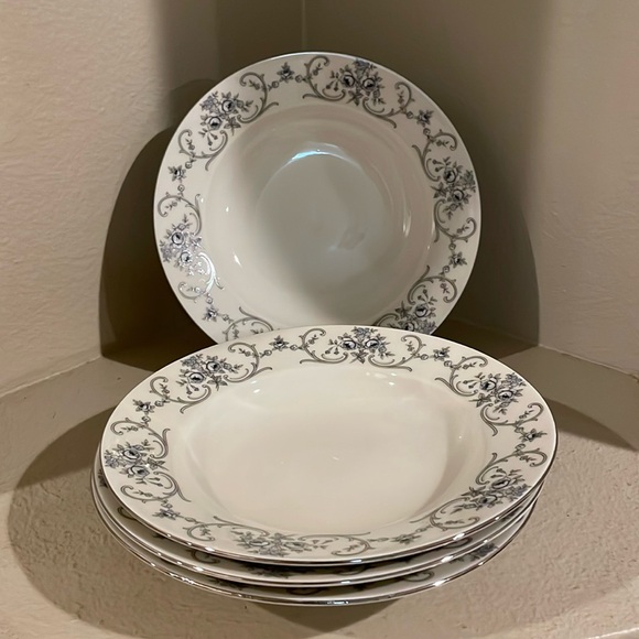 VTG- Johann Haviland Bavaria Rhineland 4 Wide Rimmed Soup Bowls - Picture 9 of 10